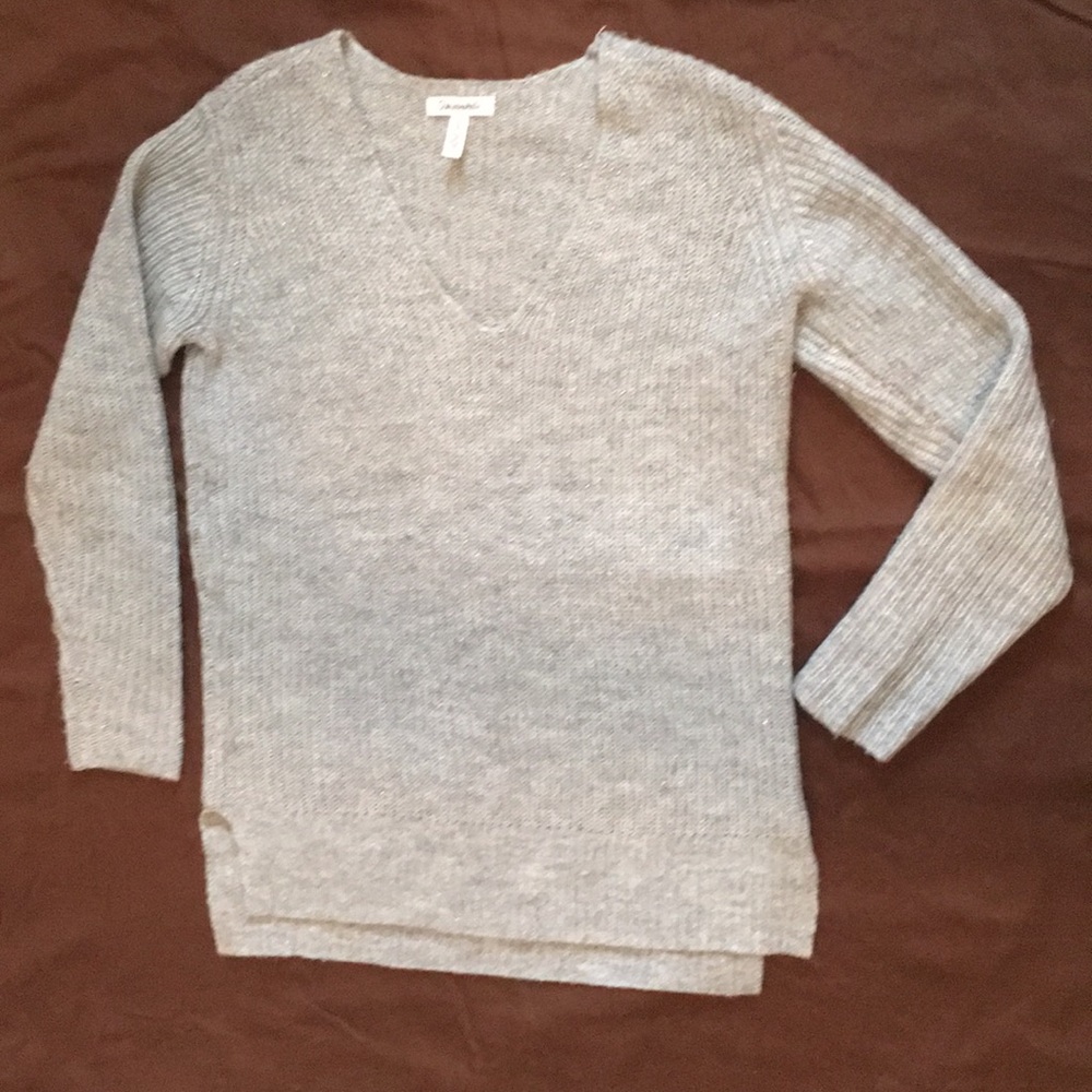 Silver Tunic Sweater